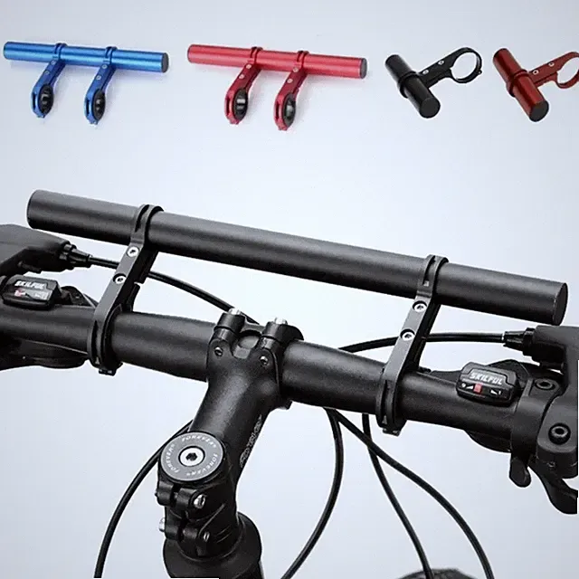 10/20/30cm Bike Handlebar Extender Bracket MTB Bicycle Headlight Mount Rack