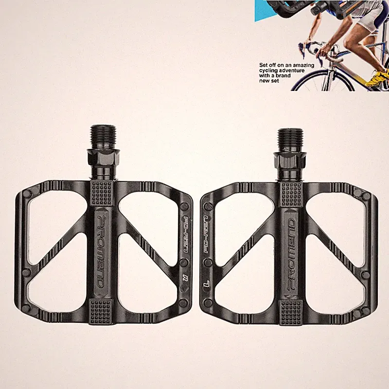 2 Pcs 9/16" Bike Pedals MTB Road Bicycle Aluminum Alloy Non-Slip Sealed Bearing