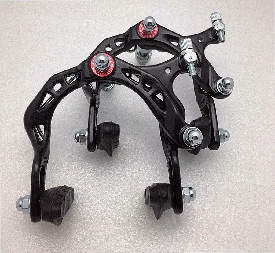 2000A BICYCLE BIKE ALUMINUM SIDE PULL BRAKE CALIPER MTB BMX BLACK FRONT + REAR