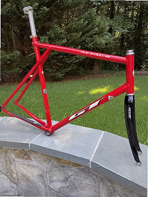60cm Vintage 90s GT Attack Road Bike Frame