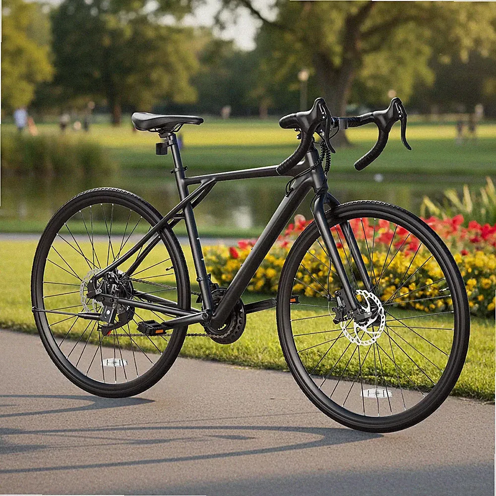 700C 21Speed Road Bike Light Aluminum Frame Dual Disc Brake Adult Racing Bicycle