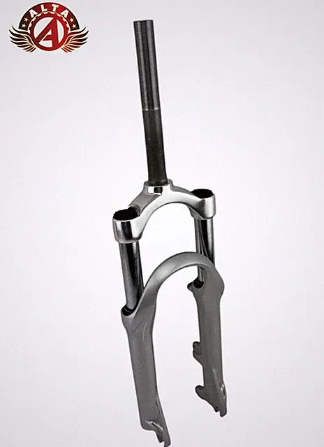 ALTA 20" Bicycle Suspension 1 Inch Threaded ALLOY DISK Brake Fork CHROME.