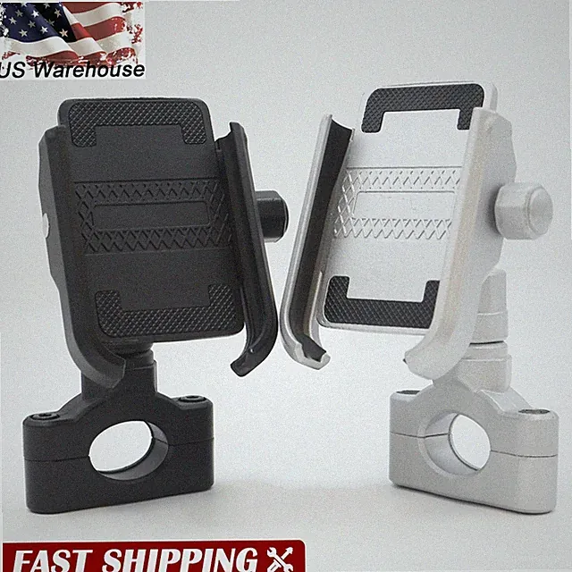Aluminum Motorcycle Bike MTB ATV Scooter Handlebar GPS Mount Cell Phone Holder