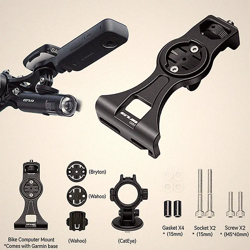 Aluminum MTB Road Bike Bicycle Stem Computer Mount for Insta360 Action Camera