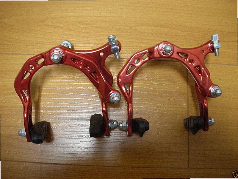 BICYCLE BIKE ALUMINUM SIDE PULL BRAKE CALIPER MTB BMX 2000A RED