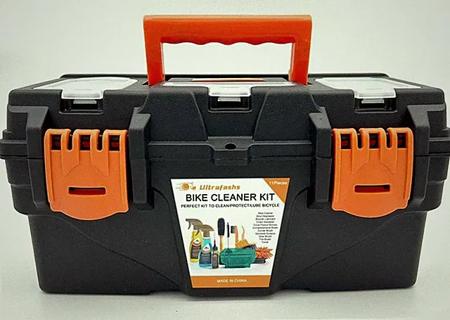 Bike Cleaning Kit - 13-Piece Complete Set with Bike Cleaner 19oz, Degreaser 1...