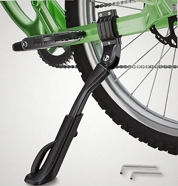 Bike Kickstand for 26-29 Inch Adult Bicycle, Adjustable Aluminum Bicycle