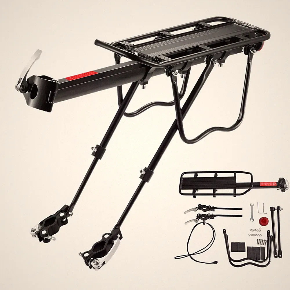 Bike Rear Carrier Rack Mountain Road Bicycle Bracket Cycle Luggage Cargo Holder