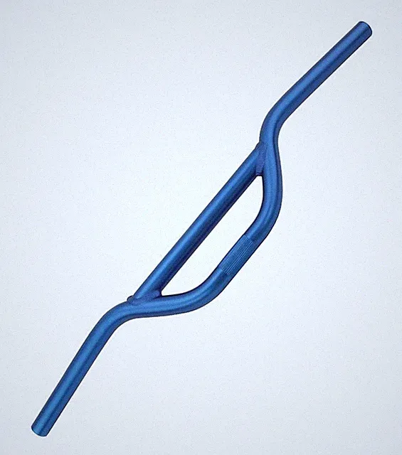 Blue MX Style Bicycle Handlebar 22.2mm Clamp 3” Rise Alloy Bike Handlebar.