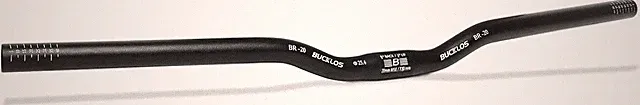 BUCKLOS Mountain Bike Handlebars 25.4mm - 20/100mm Rise MTB Aluminum Alloy Handl