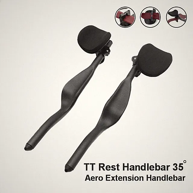 Carbon Road Bike Triathlon Time Trial Matte/Glossy Bicycle Rest TT Handlebar