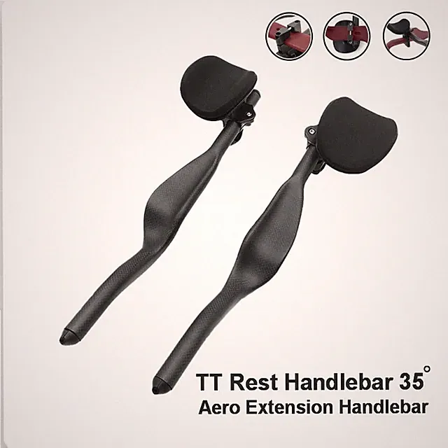 Carbon Road Bike Triathlon Time Trial Matte/Glossy Bike Rest TT Handlebar