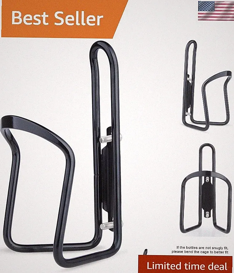 Durable Aluminum Bicycle Water Bottle Cage - Easy Installation and Flex Fit