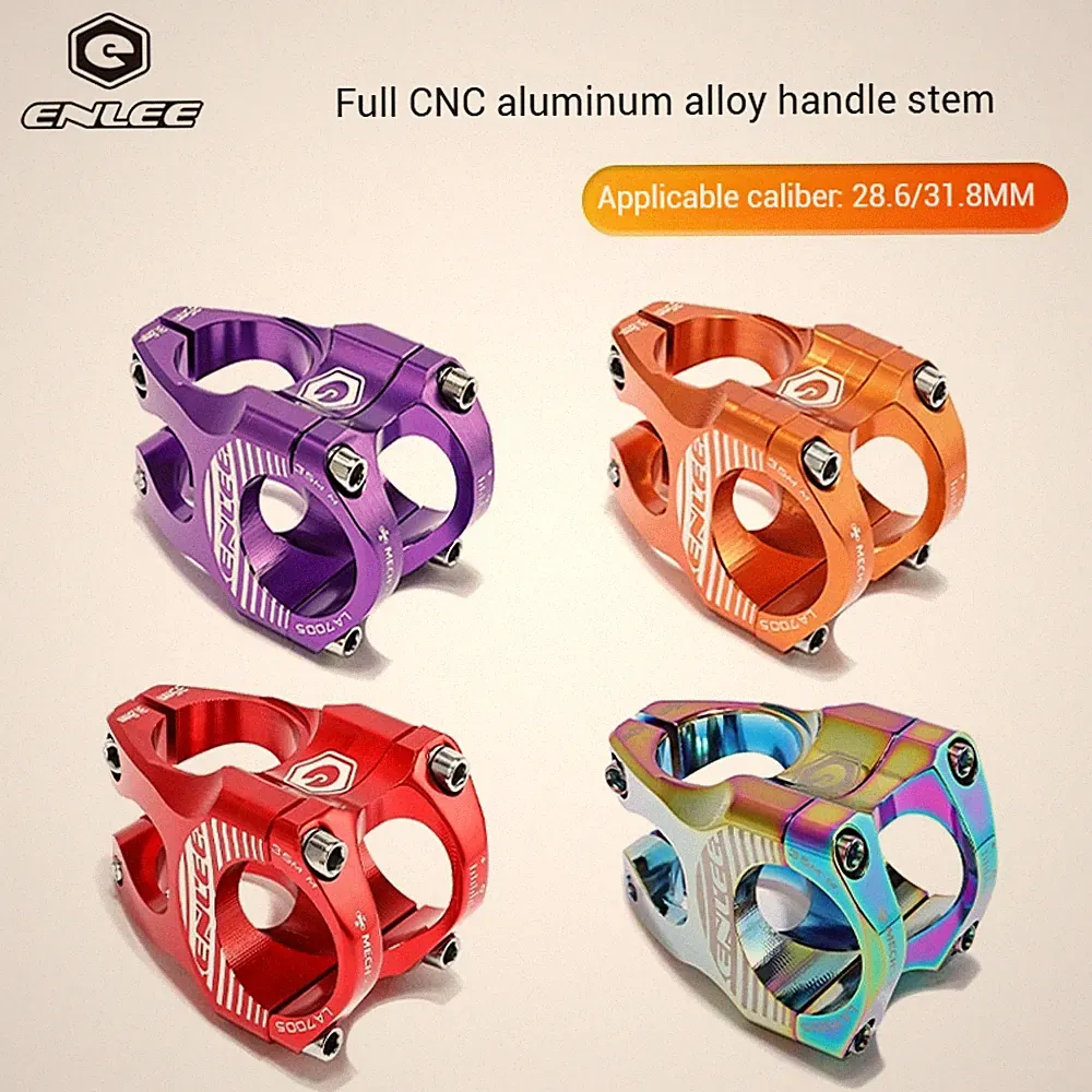 ENLEE Bicycle Aluminum Alloy Short Handlebar Stem 31.8mm for MTB Road Bike
