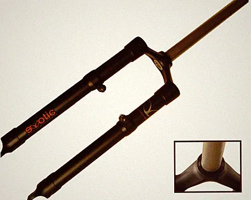 eXotic Light Weight Rigid Alu MTB Fork, Disc & V Brakes, 44.5cm for 26in Wheel