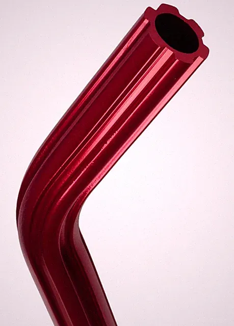 Fluted aluminum alloy LAYBACK bicycle seat post 22.2mm (7/8") 490mm RED