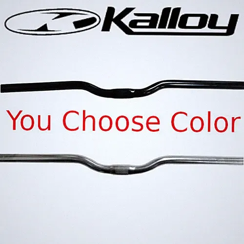 Kalloy MTB153-AL Bike Alloy Handlebar 25.4 x 620mm 30mm Rise 6-d Silver or Black