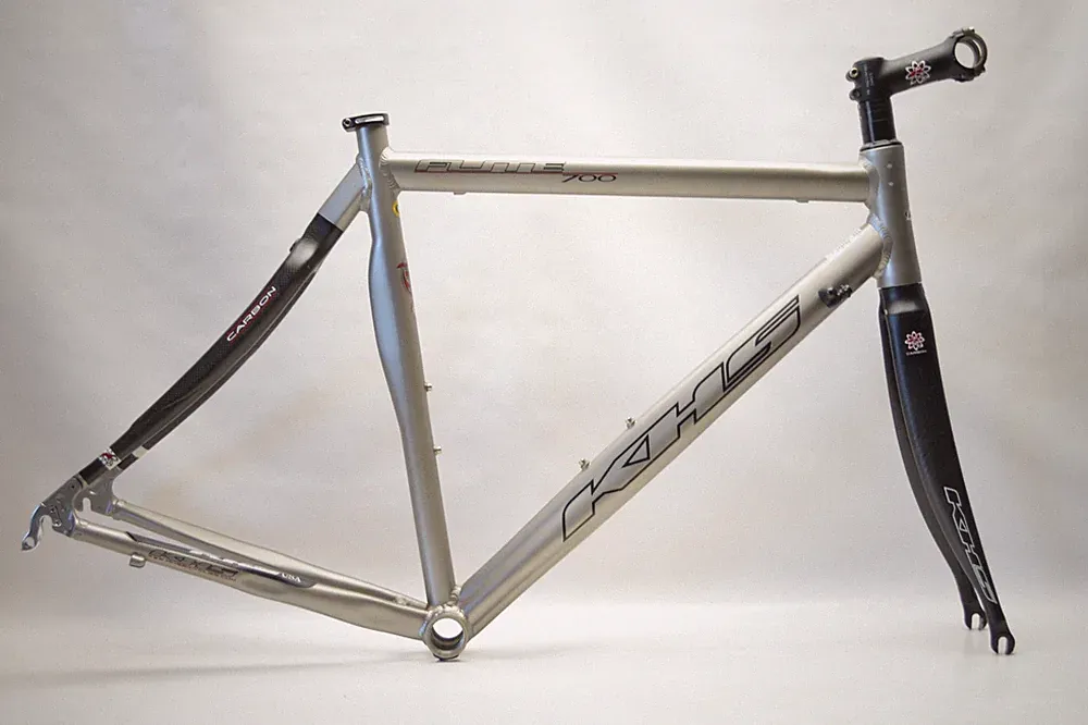 KHS FLITE 700 CARBON ALUMINUM 700c WHEEL BICYCLE 52 CM FRAME 130 MM