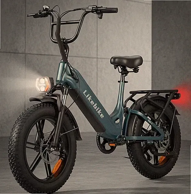 Likebike 20" Electric Mountain Bike 2000W Peak 48V 20Ah Fat Tire E-bike 28MPH
