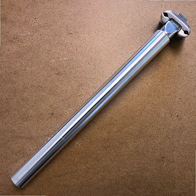 New KALLOY Bicycle Seat Post Micro Adjustable 25.0-27.2mm Length 400mm Silver