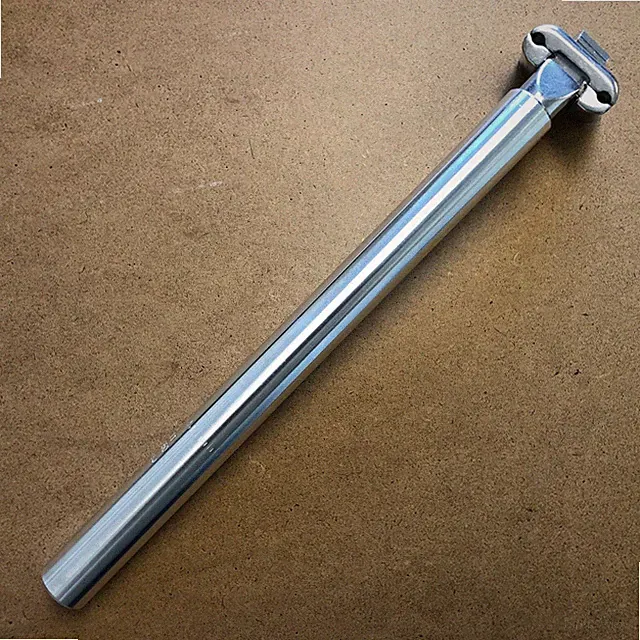 New KALLOY Bicycle Seat Post Micro Adjustable 25.0-27.4mm Length 350mm Silver