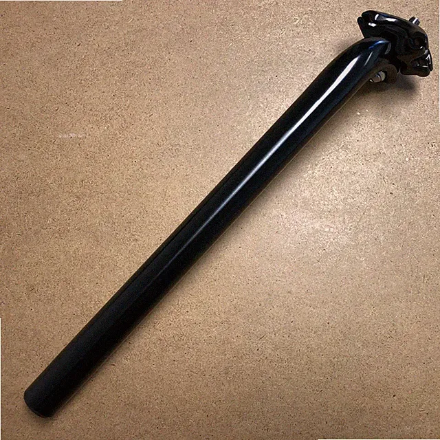 New KALLOY Bike Bicycle Alloy Seat Post 25.4-27.2mm Length 350mm No Logo Black
