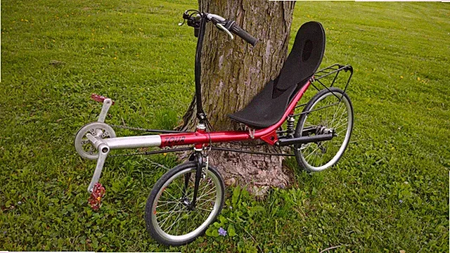 Optima Lynx Versatile Sporty 20x26-inch Aluminum Frame Rear Shock Recumbent Bike