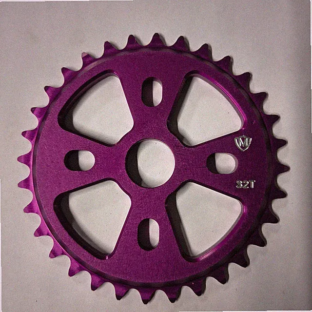 Purple-32T BMX Bike Sprocket Bicycle Chainring Made in USA-freestyle-gear-wheel