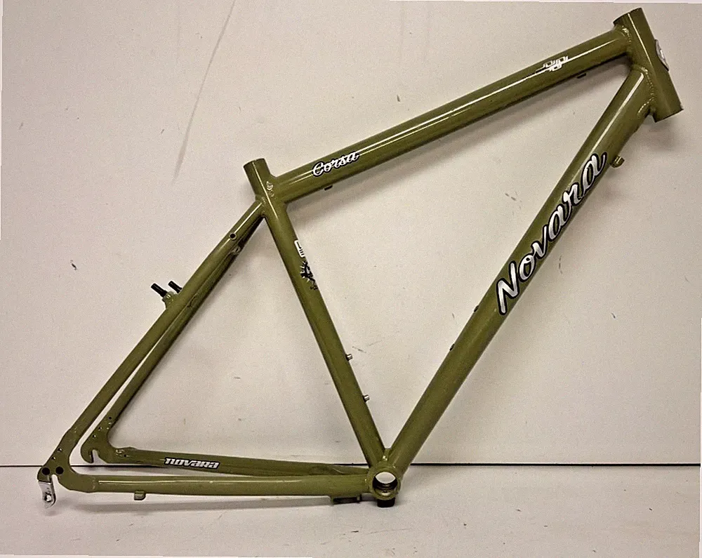 REI Novara Corsa Classic Series Large Aluminum Hybrid Bike Frame Green GREAT