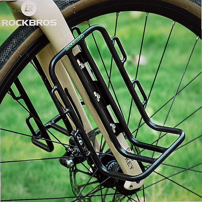 ROCKBROS Alloy Bicycle Front Rack Carrier Pannier MTB Gravel Bike Luggage Shelf