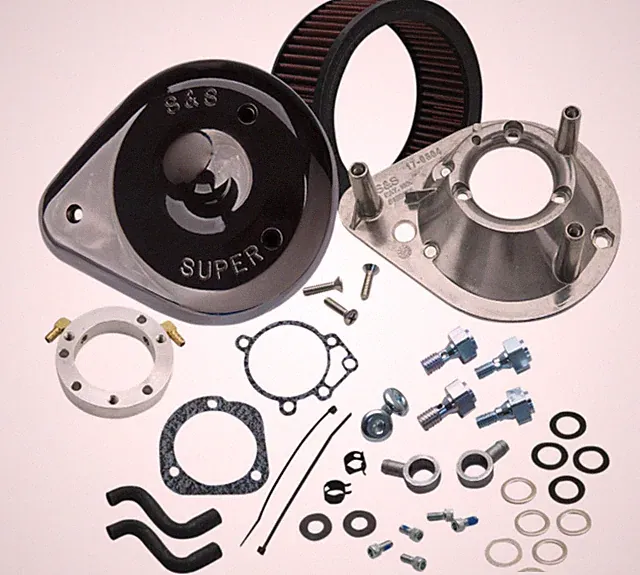 S&S Cycle - 170-0181A - Teardrop Air Cleaner Kit, Stock CV & EFI -...