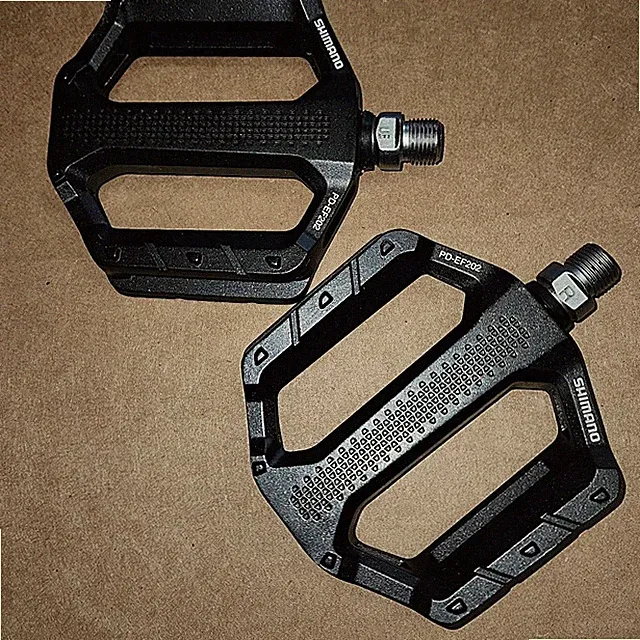 Shimano Bike Flat Pedals PD-EF202 Black Everyday OPEN PACKAGE