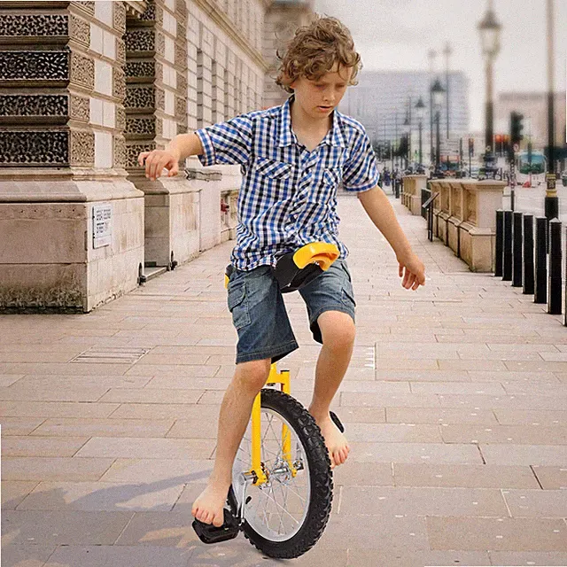 Stable Riding Outdoor Wheel Unicycle, Height Adjustable Unicycle, One Wheel Bike