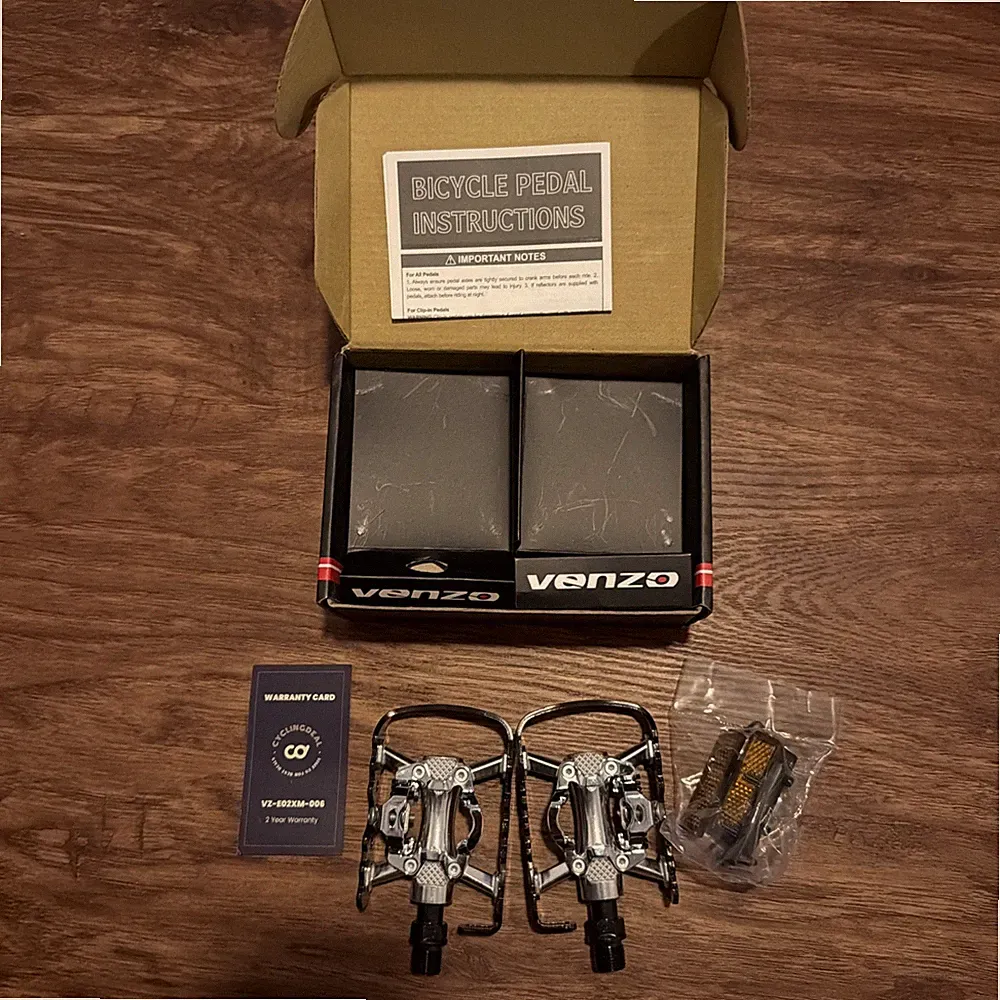 VENZO VZ-E02XM-006: Multi Use Fits Shimano SPD Mountain Bike Bicycle Sealed Clip