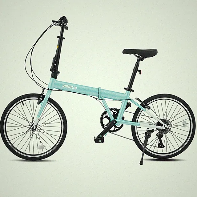 VIRIBUS Adult Foldable Bike 20 Inch 7 Speed Commuter Bicycle for Women