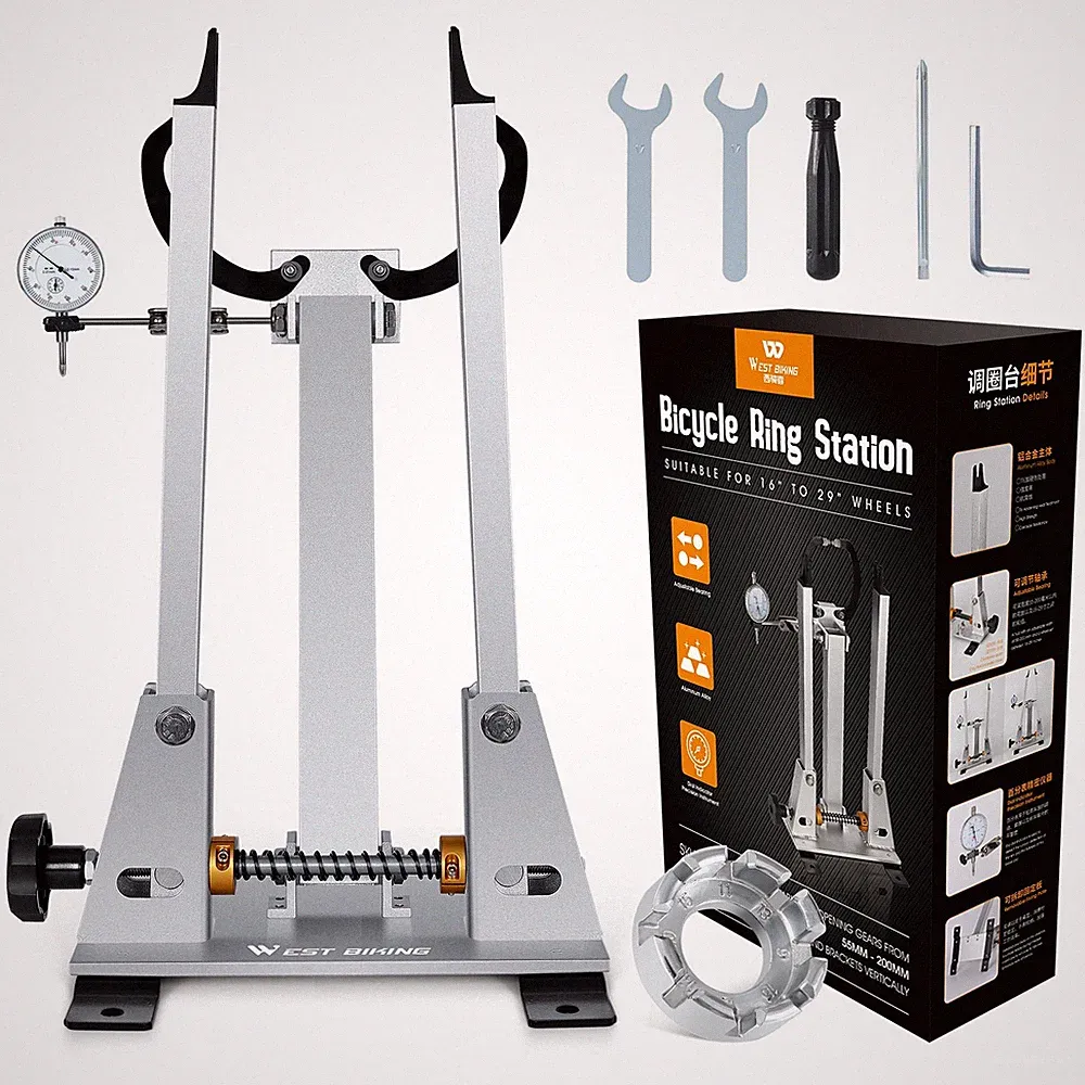 WEST BIKING MTB Road Bike Wheel Truing Stand Bicycle Tire Rim Wheel Repair Tools